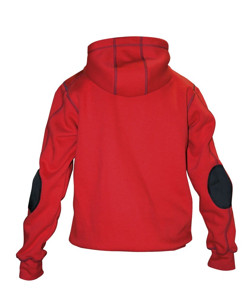 SWEATER HOODIE WATSON KIDS COPES80 (290 gr) ROOD/ZWART 134/140