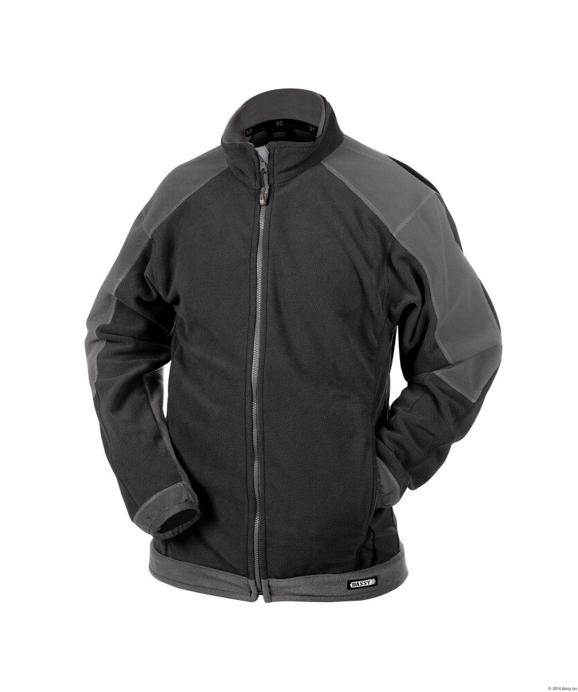 FLEECE KAZAN PES16 (260 gr) ZWART/CEMENTGRIJS L