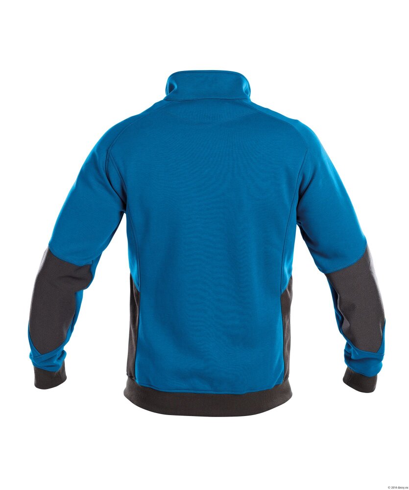 SWEATER VELOX COPES86 (305 GR) AZUURBLAUW/ANTRACIETGRIJS 2XL