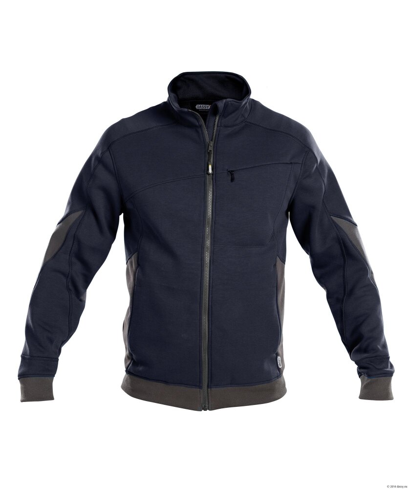SWEATER VELOX COPES86 (305 GR) NACHTBLAUW/ANTRACIETGRIJS M