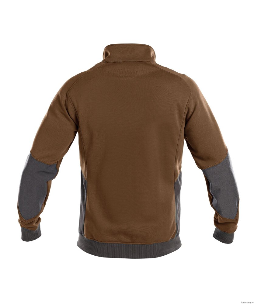 SWEATER VELOX COPES86 (305 GR) LEEMBRUIN/ANTRACIETGRIJS S