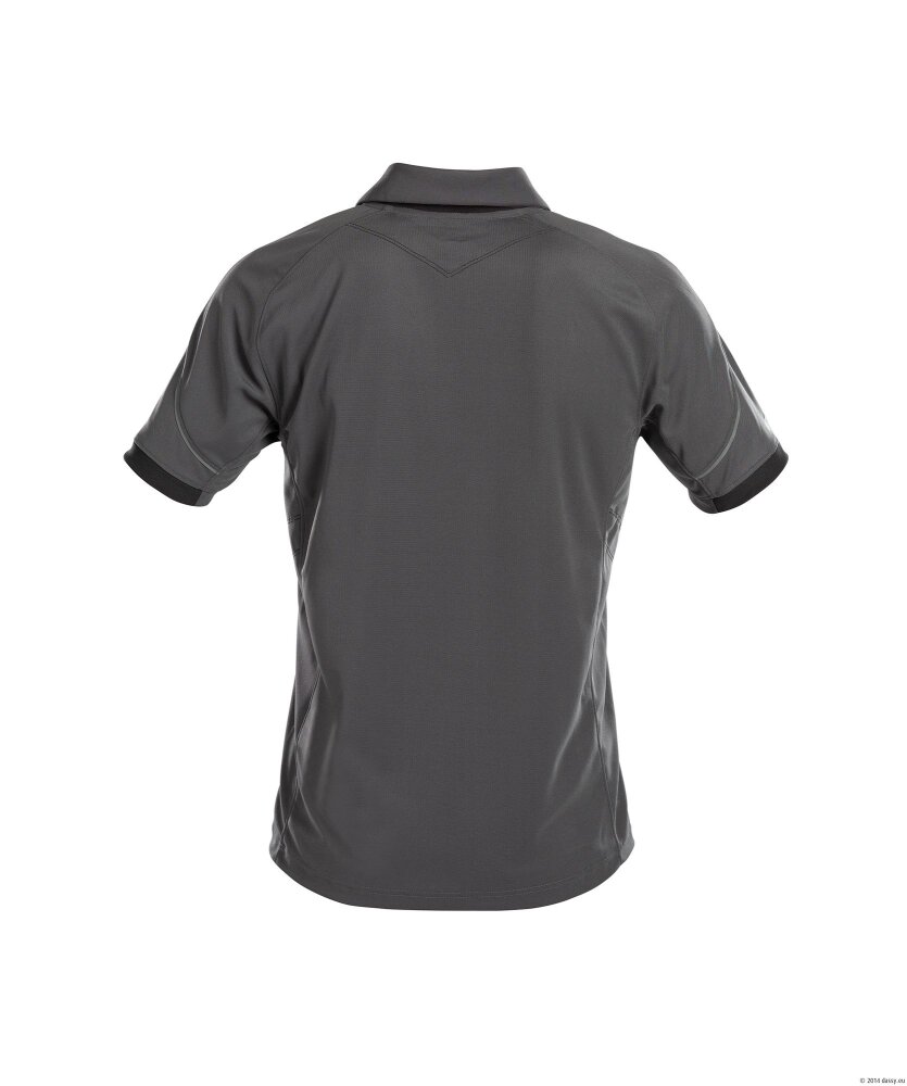 POLO TRAXION PES44 (216GR) ANTRACIETGRIJS/ZWART 2XL