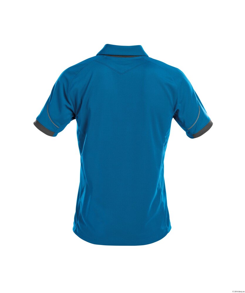 POLO TRAXION PES44 (216GR) AZUURBLAUW/ANTRACIETGRIJS S