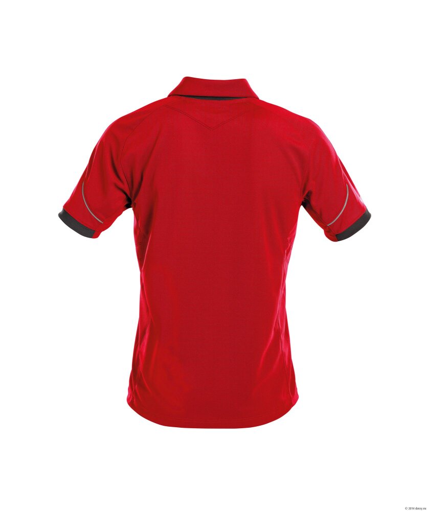 POLO TRAXION PES44 (216GR) ROOD/ZWART M