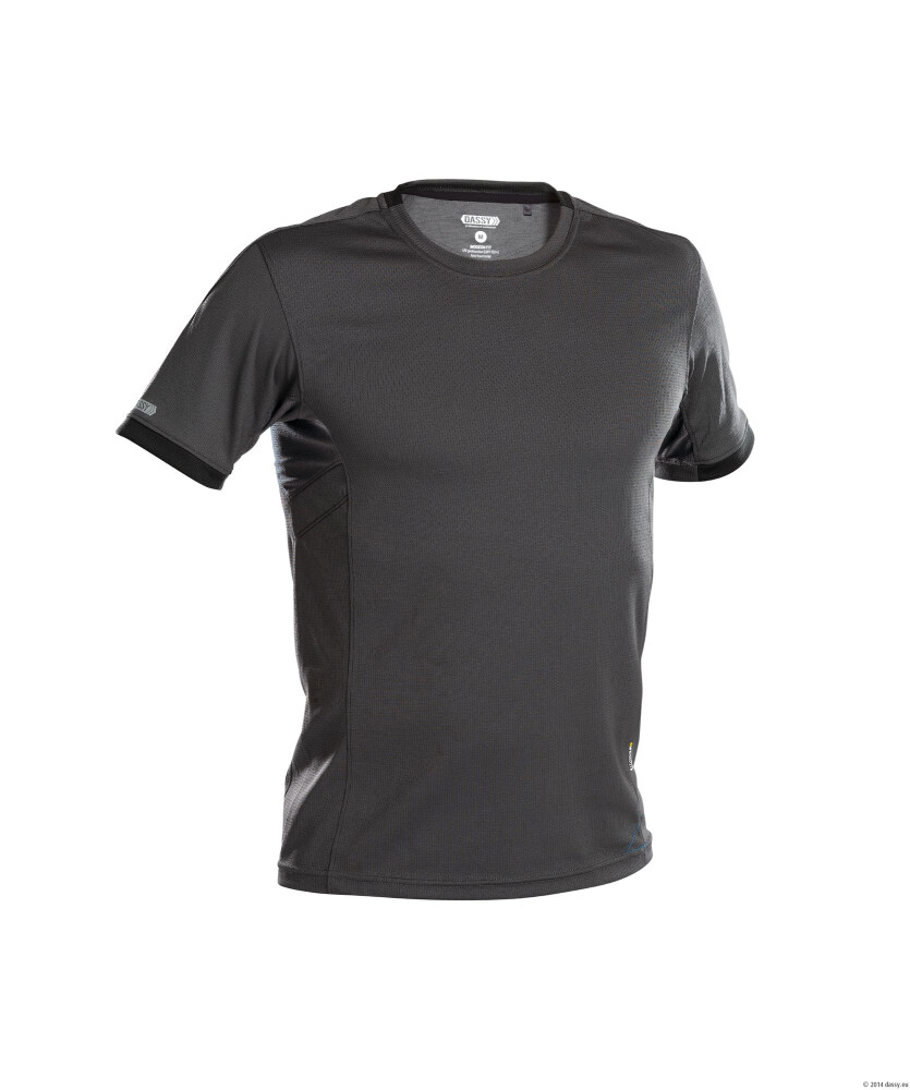 T-SHIRT NEXUS PES04 (141GR) ANTRACIETGRIJS/ZWART S