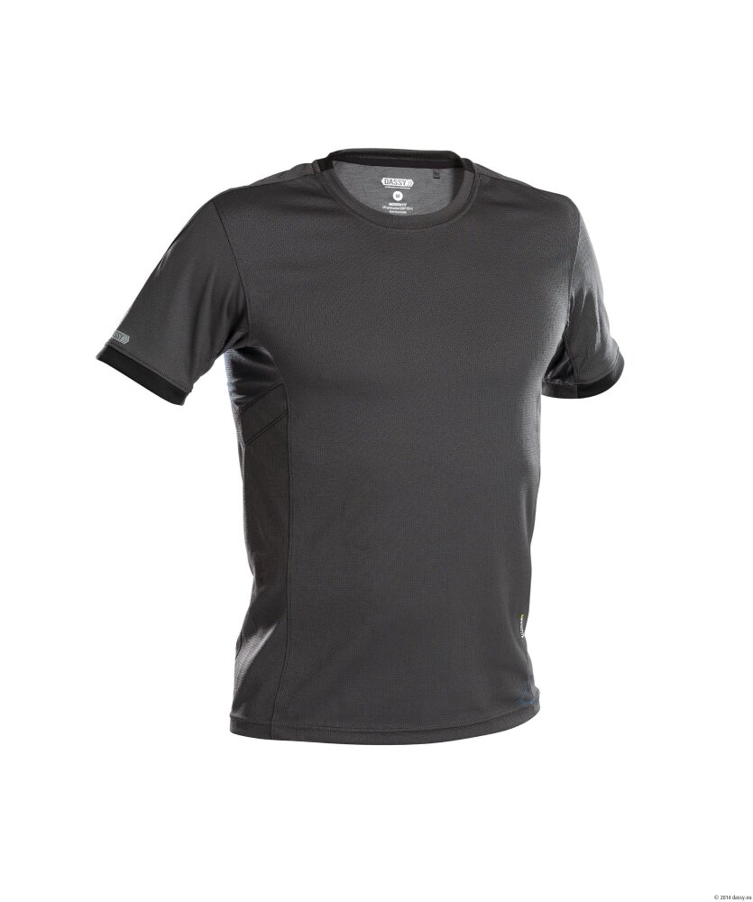 T-SHIRT NEXUS PES04 (141GR) ANTRACIETGRIJS/ZWART XL