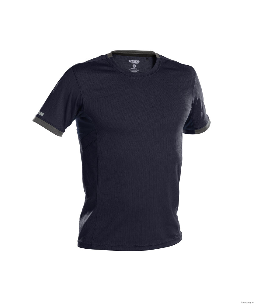 T-SHIRT NEXUS PES04 (141GR) NACHTBLAUW/ANTRACIETGRIJS S