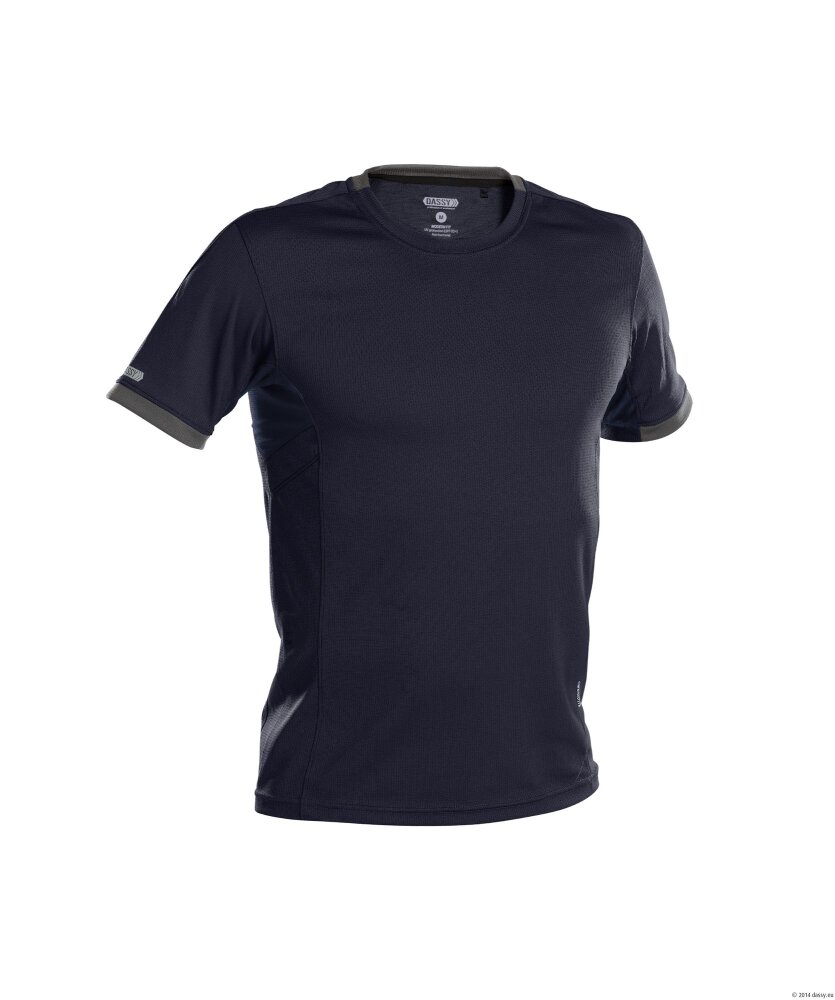 T-SHIRT NEXUS PES04 (141GR) NACHTBLAUW/ANTRACIETGRIJS L