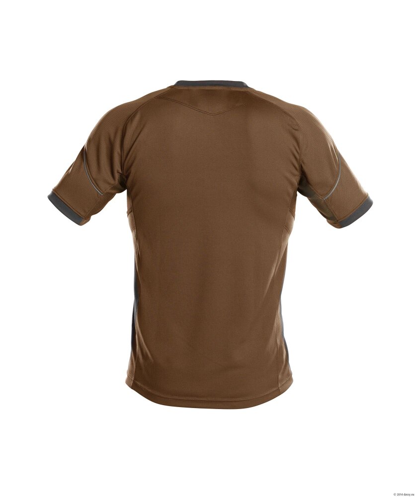 T-SHIRT NEXUS PES04 (141GR) LEEMBRUIN/ANTRACIETGRIJS 2XL