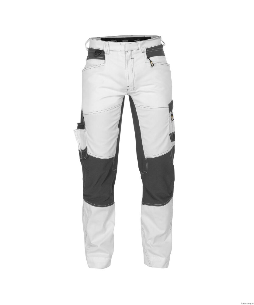 BROEK HELIX PAINTERS PESCO41 (245 GR) WIT/ANTRACIETGRIJS 54