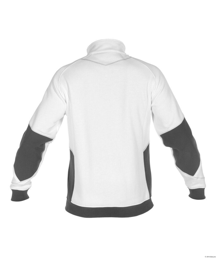 SWEATER VELOX COPES86 (305 GR) WIT/ANTRACIETGRIJS M