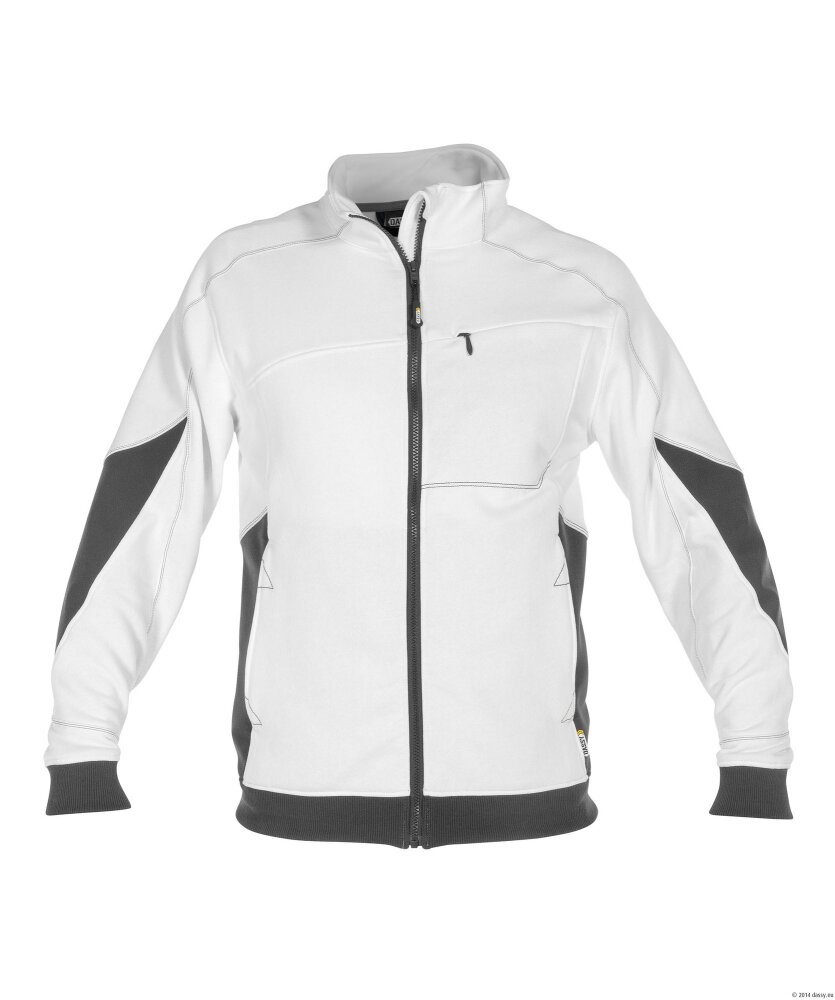 SWEATER VELOX COPES86 (305 GR) WIT/ANTRACIETGRIJS L