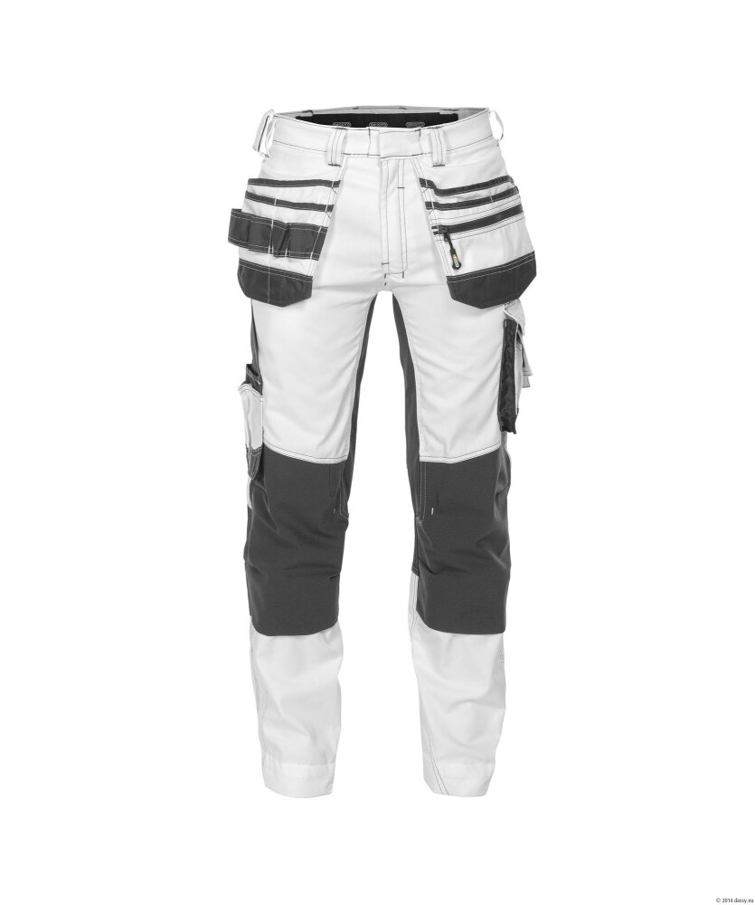 BROEK FLUX PAINTERS PESCO41 (245 GR) WIT/ANTRACIETGRIJS 54