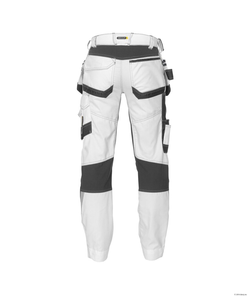 BROEK FLUX PAINTERS PESCO41 (245 GR) WIT/ANTRACIETGRIJS 56