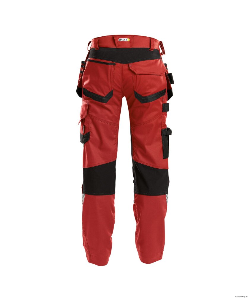 BROEK FLUX PESCO41 (245 GR) ROOD/ZWART 54