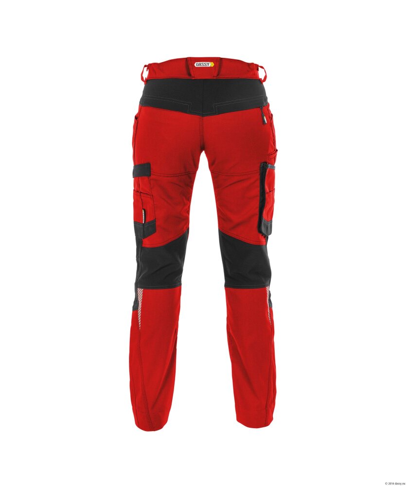 BROEK HELIX WOMEN PESCO41 (245 GR) ROOD/ZWART 50