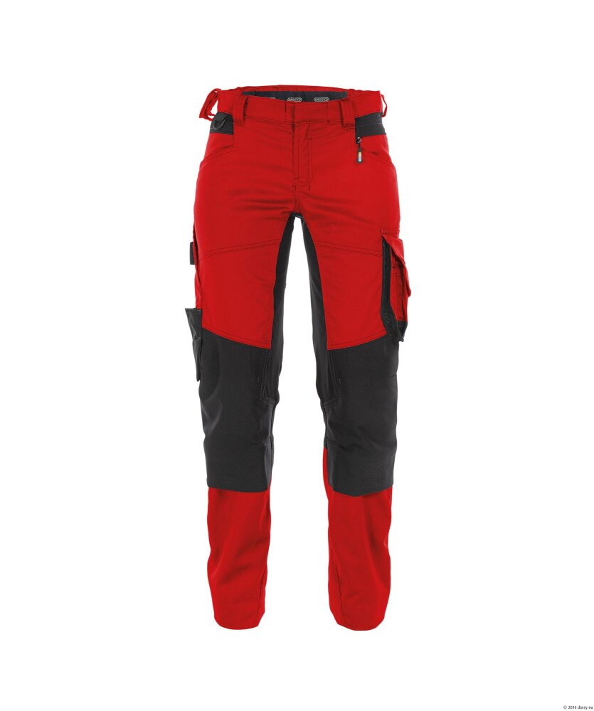 BROEK  DYNAX WOMEN PESCO41 (245 GR) ROOD/ZWART 48