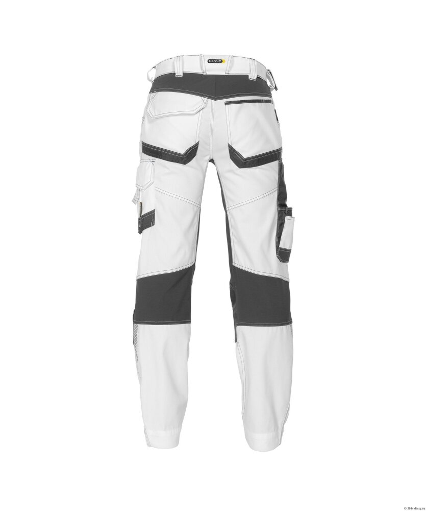 BROEK DYNAX PAINTERS PESCO41 (245 GR) WIT/ANTRACIETGRIJS 54