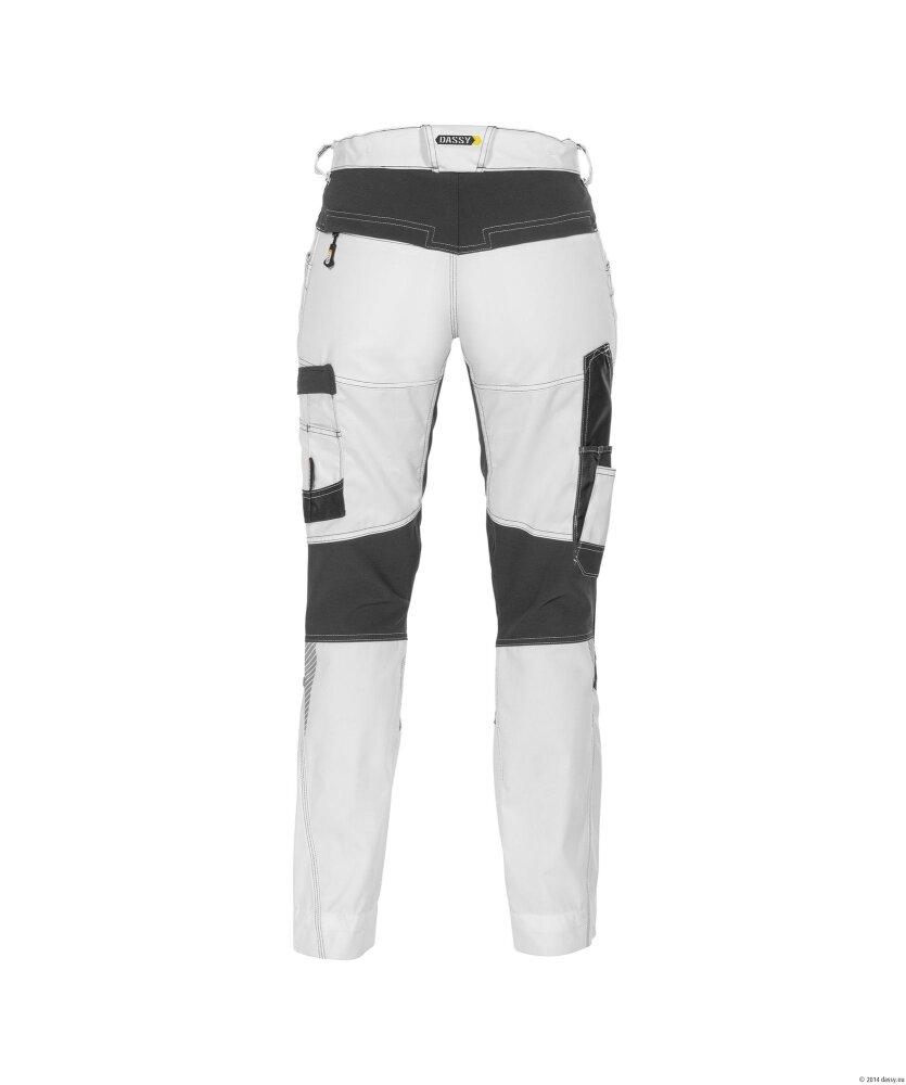 BROEK HELIX PAINTERS WOMEN PESCO41 (245 GR) WIT/ANTRACIETGRIJS 48