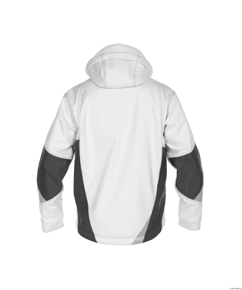 SOFTSHELL GRAVITY PES21 (280 gr) WIT/ANTRACIETGRIJS XXL