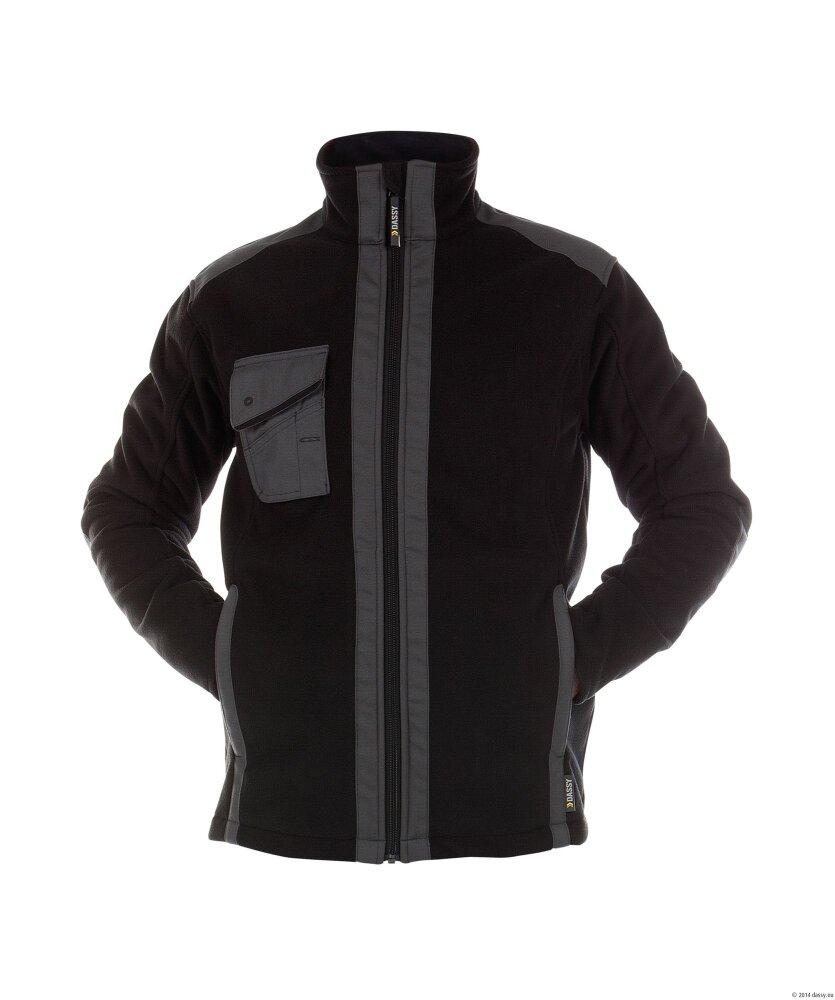 FLEECE CROFT PES28 (350 gr)  ZWART/ANTRACIET S