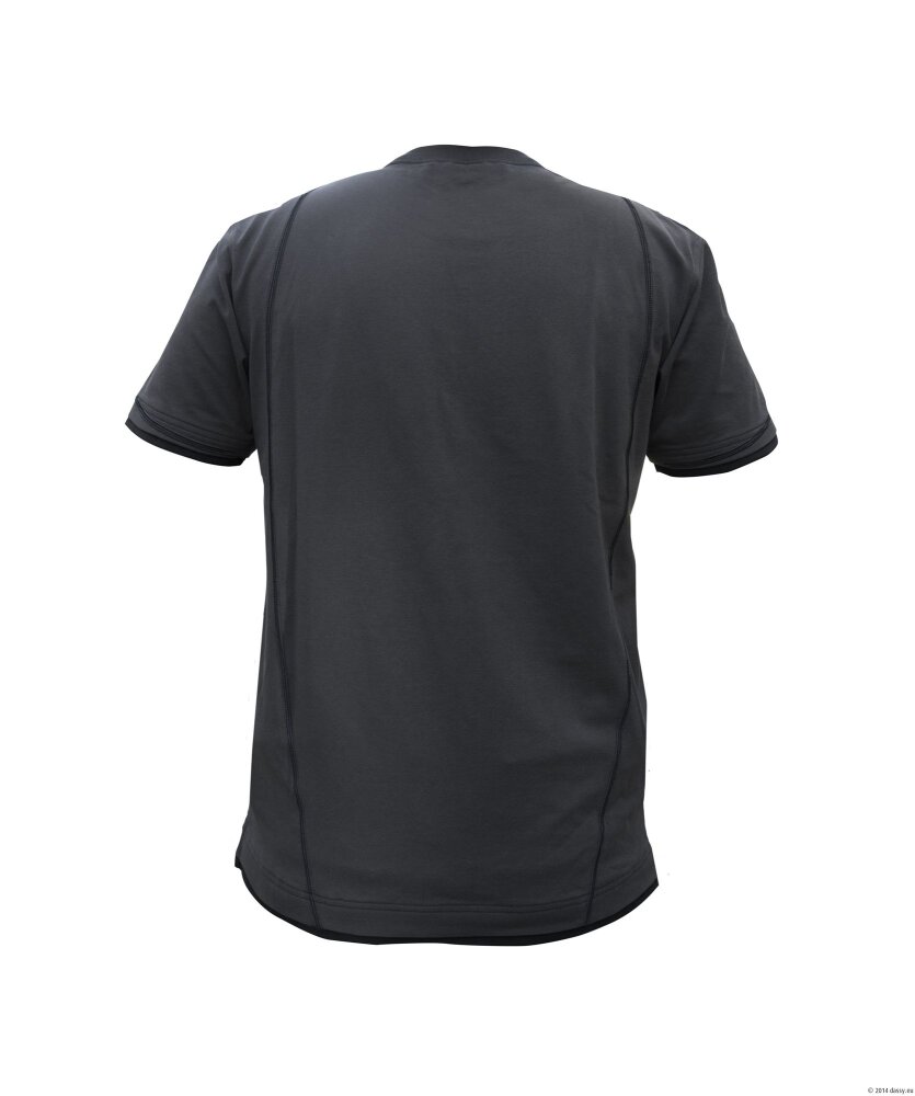 T-SHIRT KINETIC ANTRACIET/ZWART M