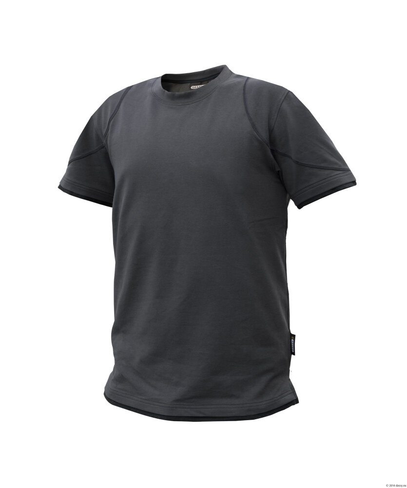T-SHIRT KINETIC ANTRACIET/ZWART L