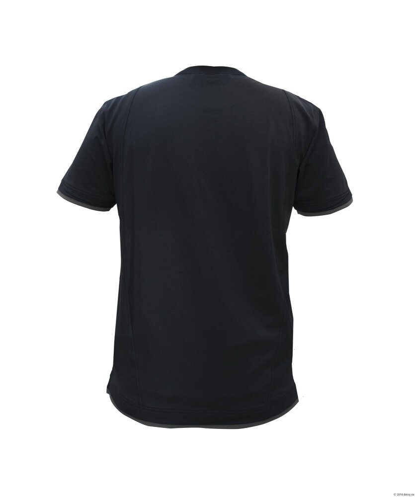 T-SHIRT KINETIC ZWART/ANTR XL
