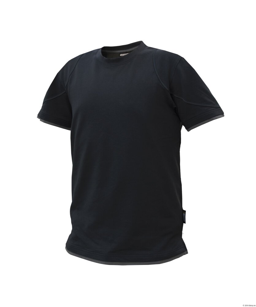 T-SHIRT KINETIC ZWART/ANTR XL