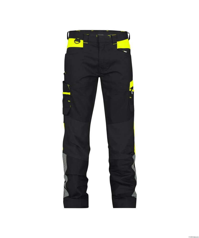 BROEK HONG KONG ZWART/FLUOGEEL 52