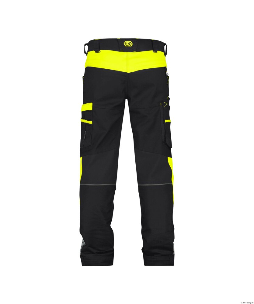 BROEK HONG KONG ZWART/FLUOGEEL 53