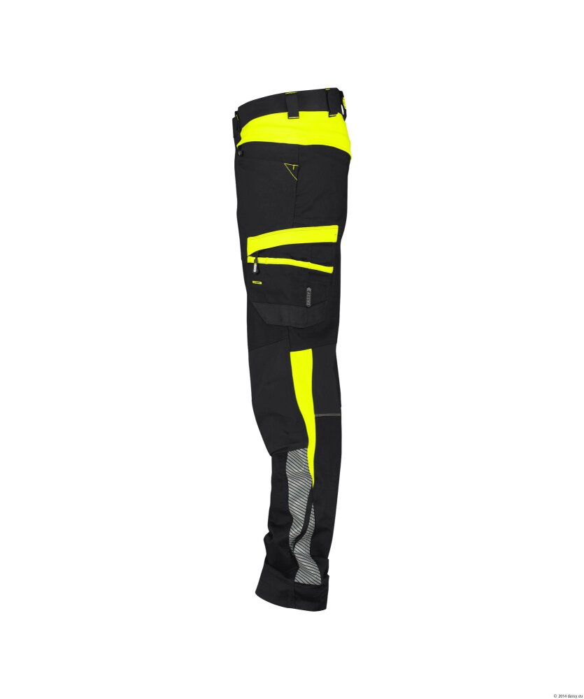 BROEK HONG KONG ZWART/FLUOGEEL 53