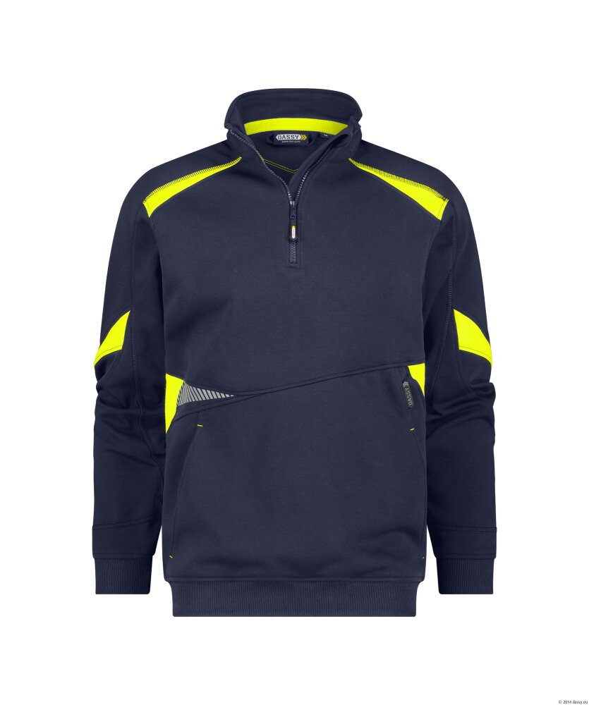 SWEATER ARATU NACHTBL/FLUOGEEL S