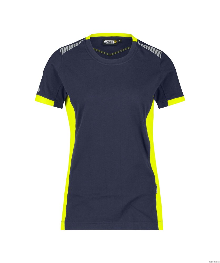 T-SHIRT TAMPICO WOMEN NACHTBLAUW/FLUO M