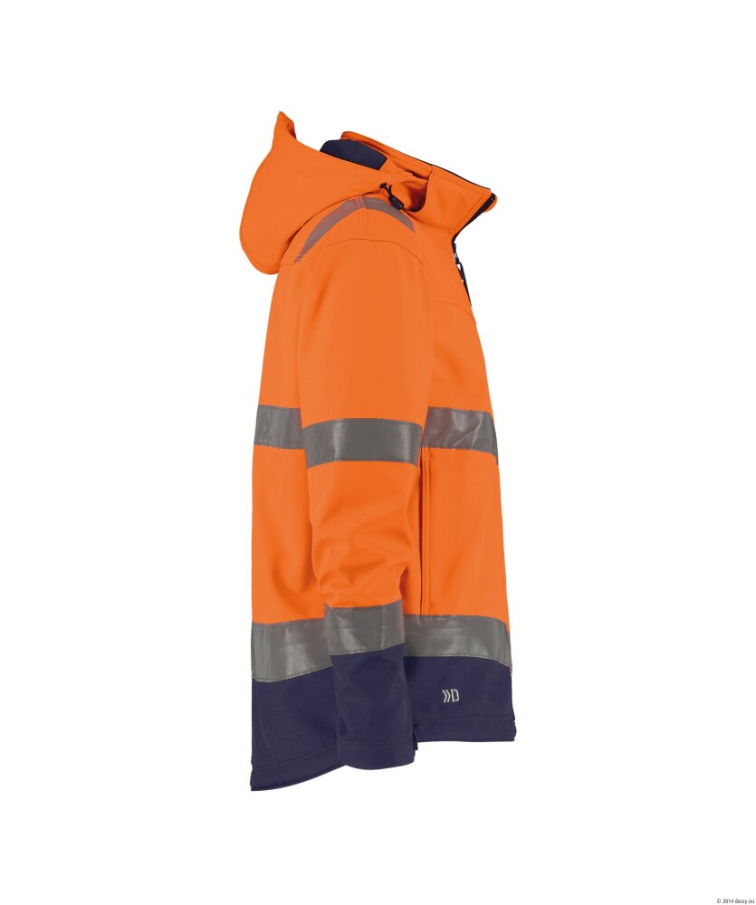 SOFTSHELL MALAGA ORANJE/MARINE 2XL
