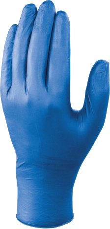 WEGWERPHANDSCHOEN NITRIL BLAUW MT 9/10