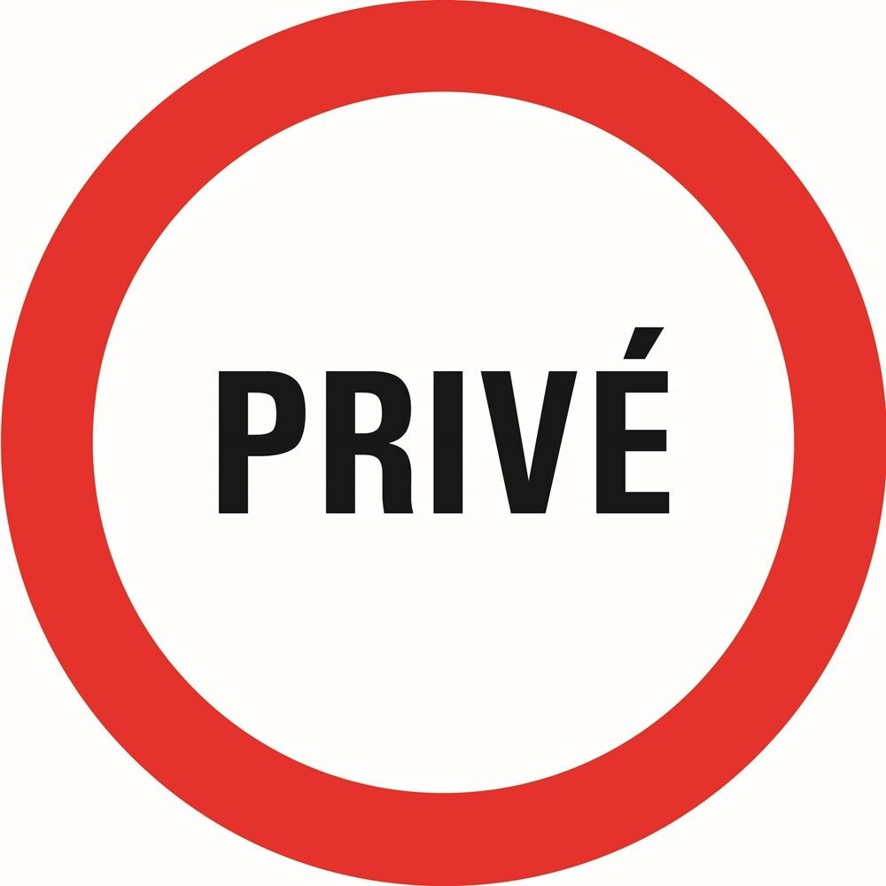 SIGNALISATIEBORD PRIVE 300MM