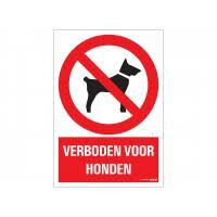PLAAT ALUMINIUM VERBODEN VOOR HONDEN