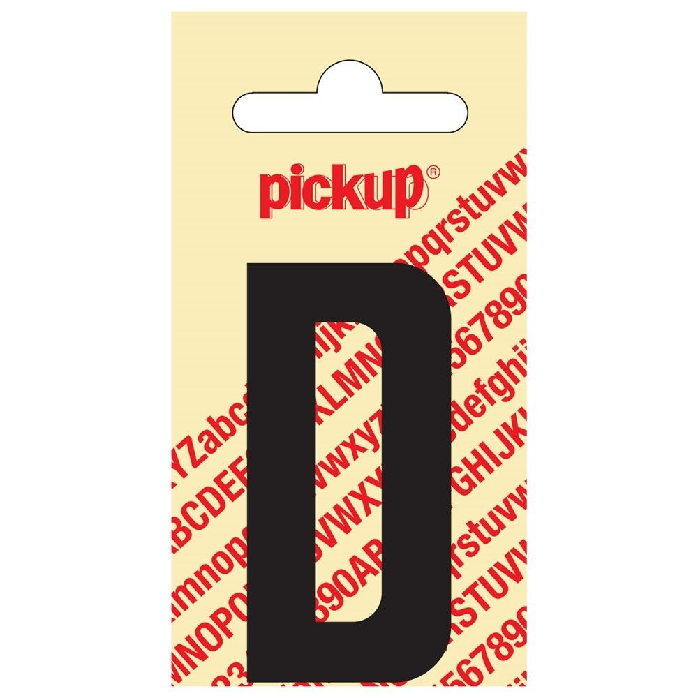 LETTER D 60MM ZWART