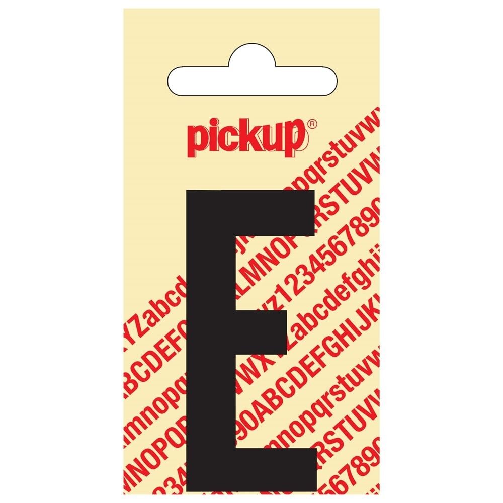 LETTER E 60 MM ZWART