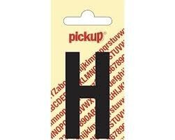 LETTER H 60MM ZWART