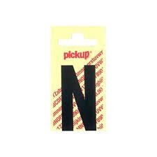 LETTER N 60MM ZWART