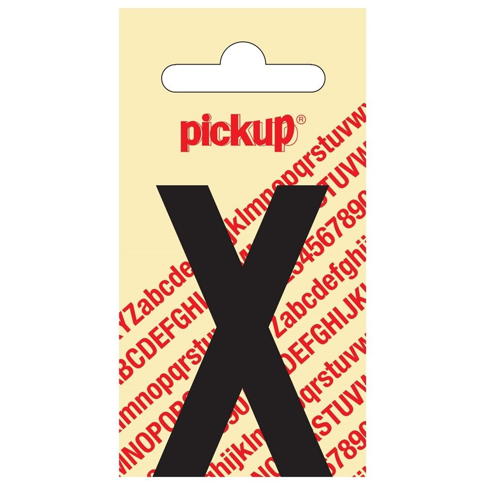 LETTER X 60MM ZWART
