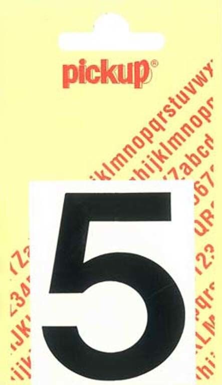 PLAKCIJFER 4 HELVETICA 40MM ZWART