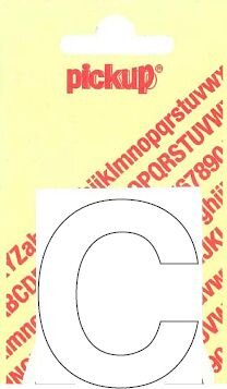 PLAKLETTER C HELVETICA 40MM WIT