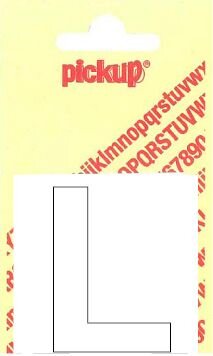 PLAKLETTER L HELVETICA 40MM WIT
