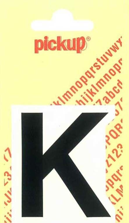 PLAKLETTER K HELVETICA 40MM ZWART