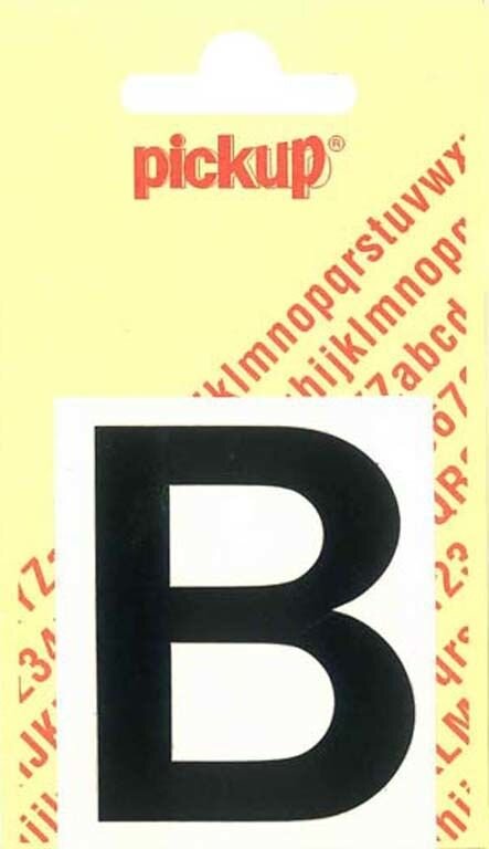 PLAKLETTER B HELVETICA 60MM ZWART