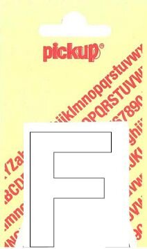 PLAKLETTER F HELVETICA 60MM WIT