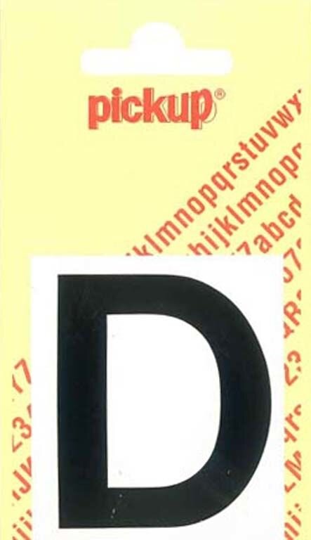 PLAKLETTER D HELVETICA 60MM ZWART